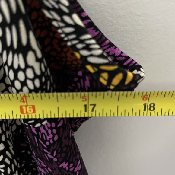 Speechless Womens Tank Top Sleeveless Crochet Purple Black Boho Print Large VGC - Picture 8 of 9